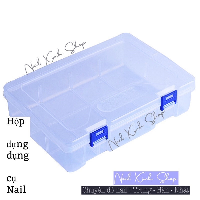 Hộp nhựa đựng dụng cụ nail tiện lợi