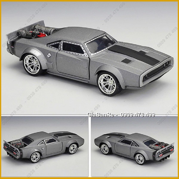 Xe Mô Hình Kiểu Dáng Dodge Ice Charger Tỉ Lệ 1/32  - Miniauto - Xám - 9675x