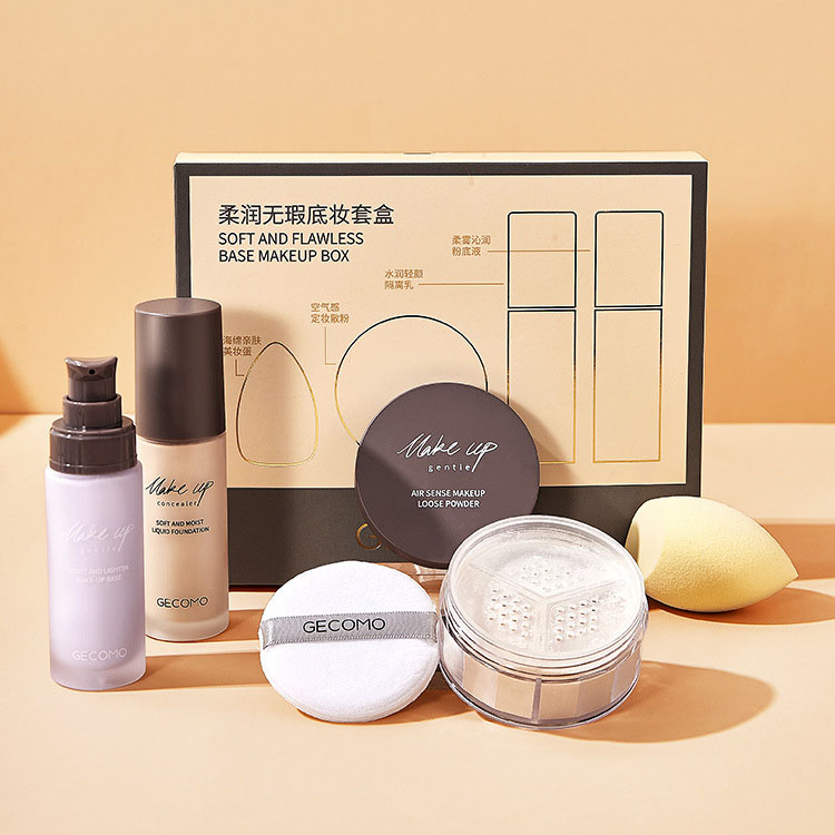 (hàng Mới Về) Set 4 Kem Nền Dạng Lỏng Mềm Mịn Dưỡng Ẩm Che Khuyết Điểm Làm Sáng Tông Màu Da | BigBuy360 - bigbuy360.vn