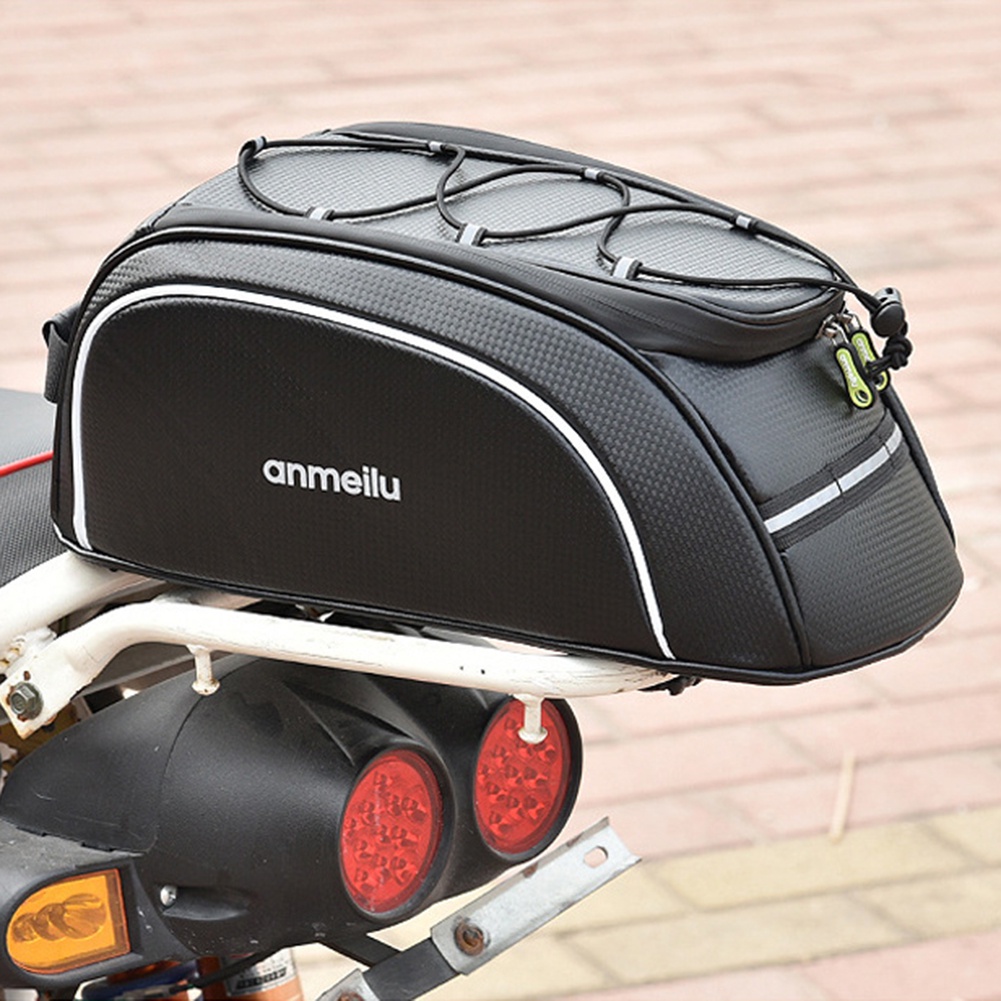 Túi da PU gắn yên sau xe máy đa năng tiện dụng