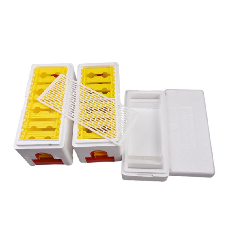 Hộp Nuôi Ong Chúa Bằng Nhựa Xốp Hai Ngăn Đa Năng