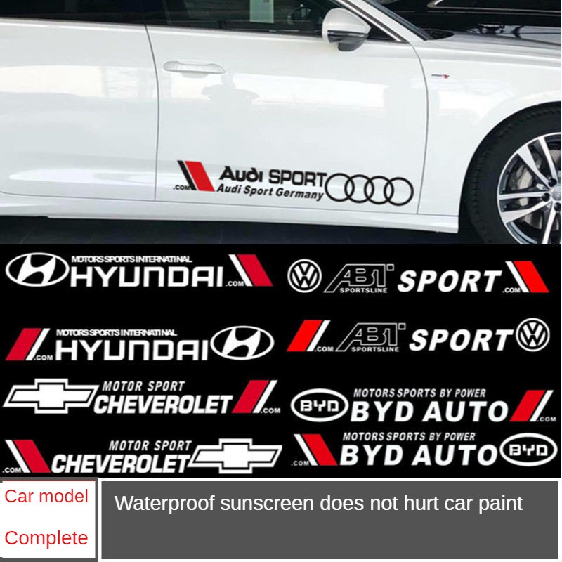 Bộ 2 Miếng Dán LOGO Trang Trí Xe Hơi Chevrolet Chống Trầy Xước