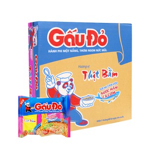 Thùng mì Gấu Đỏ Thịt Bầm 30 gói