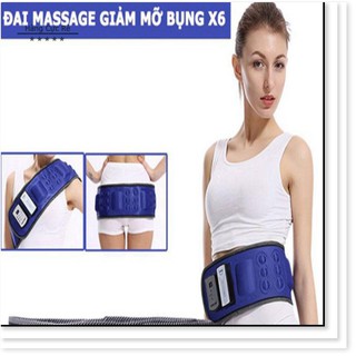 Đai massage giảm mỡ bụng HCR-X6, loại không dây dùng pin sạc - phiên bản mới 2020