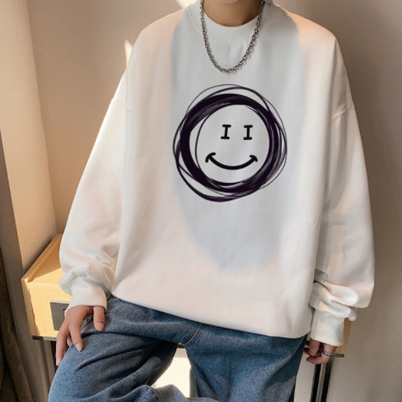 Áo sweater nam unisex form rộng nỉ ngoại local brand đẹp cặp đôi ulzzang hàn quốc oversize dày mịn MẶT CƯỜI