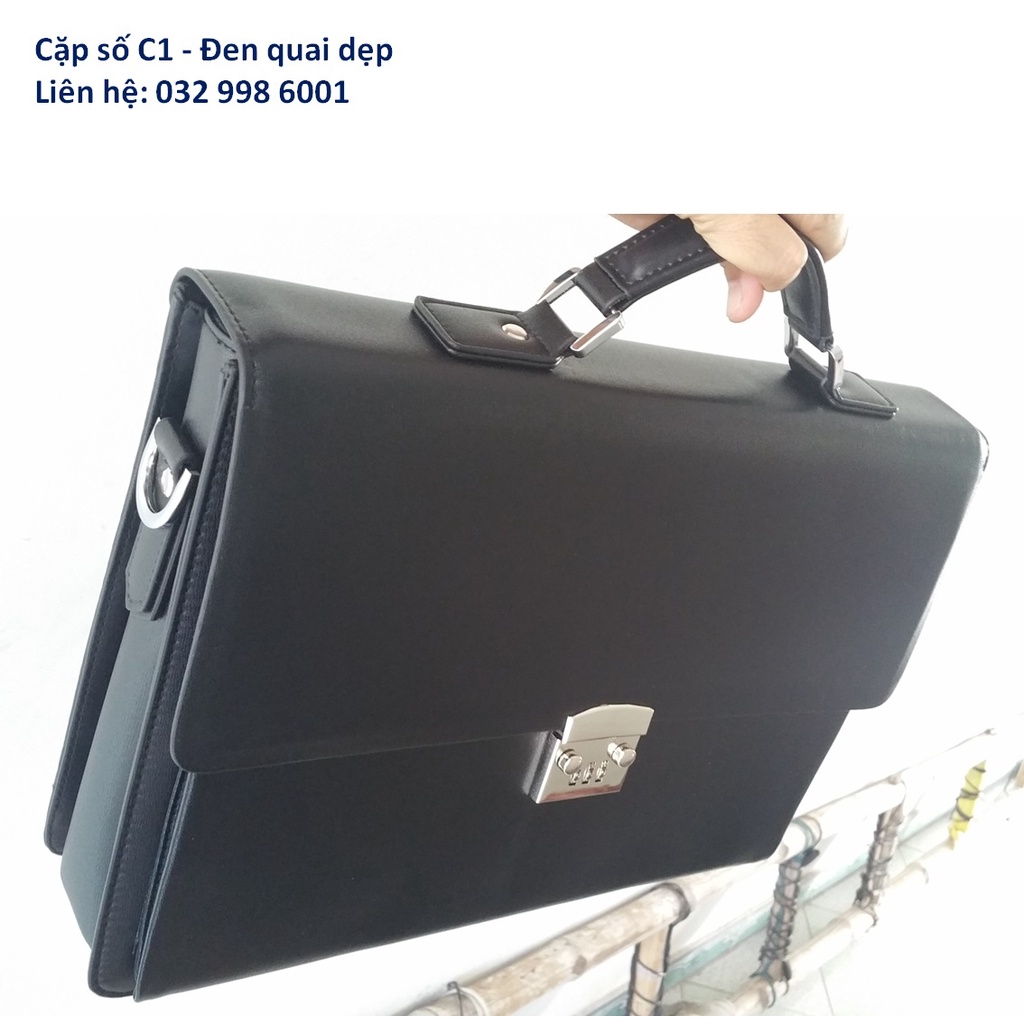 Cặp da khóa số C1 đựng laptop Túi laptop da công sở Cặp khóa số Cặp da văn phòng Cặp đựng tài liệu magic1