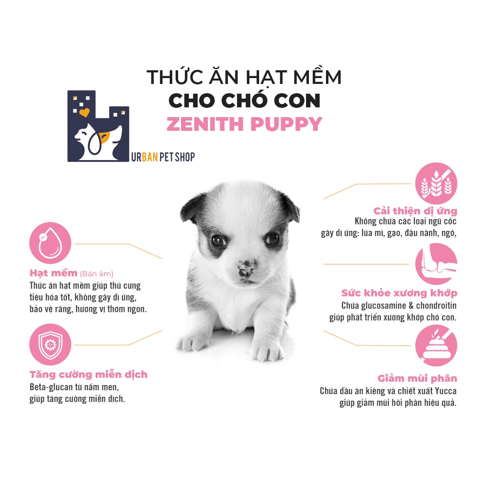 1.2KG_THỨC ĂN HẠT MỀM CHÓ CON ZENITH PUPPY