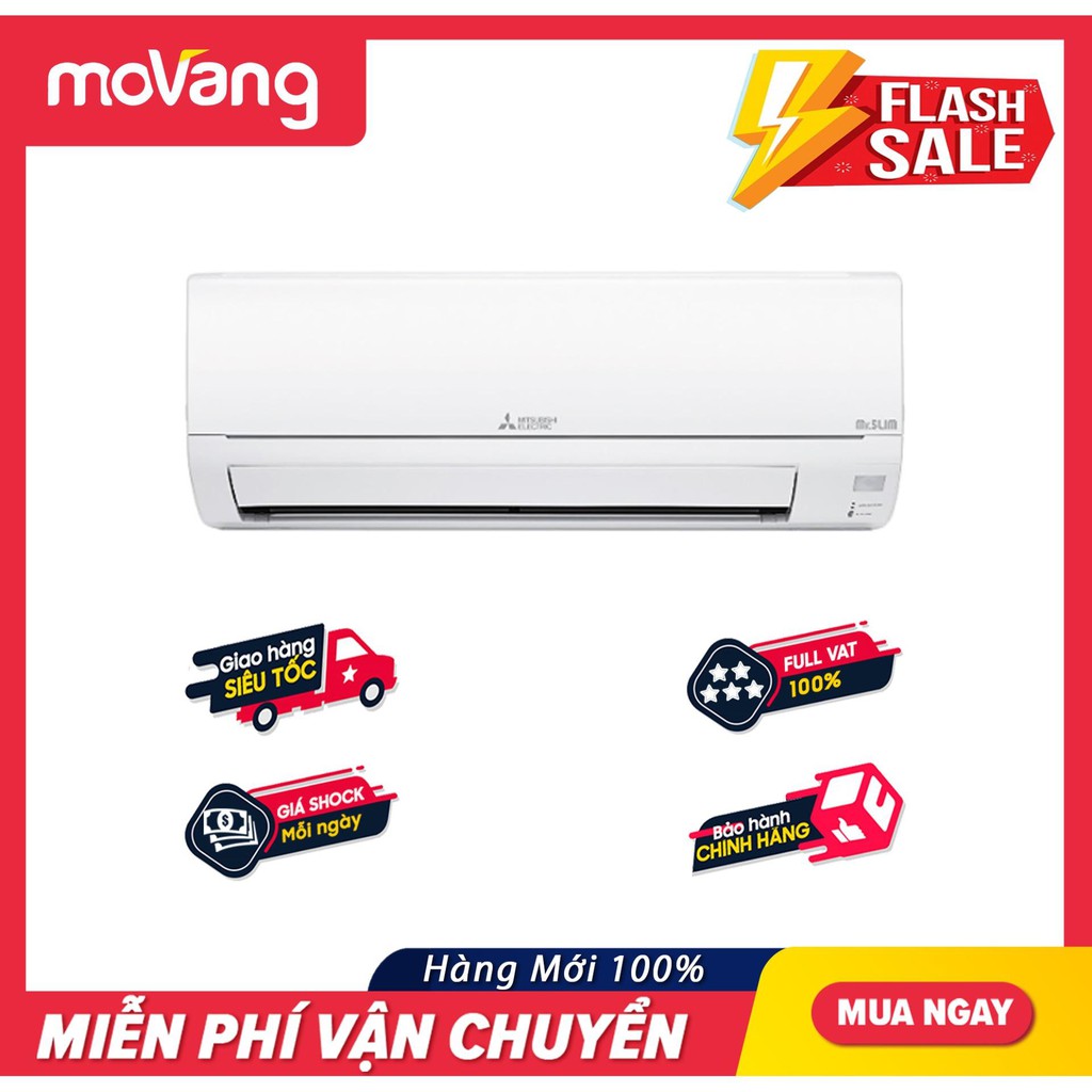 MIỄN PHÍ CÔNG LẮP ĐẶT - Máy Lạnh Mitsubishi Electric 1 Hp MS-JS25VF - Công suất 9.000 BTU, Làm lạnh nhanh