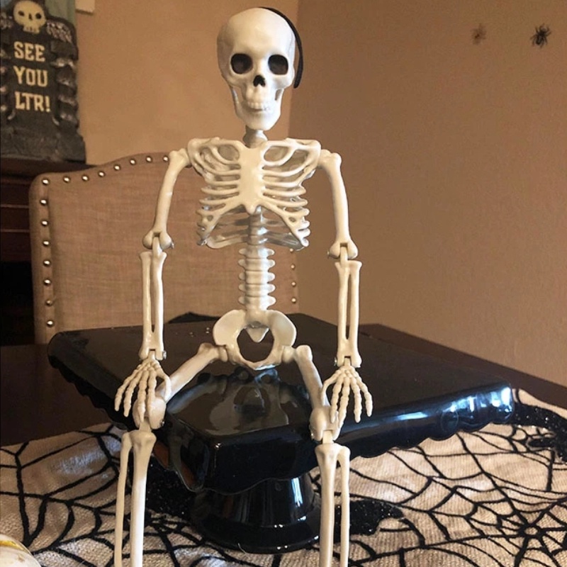 Bộ Xương Người Bằng Nhựa 60CM Dùng Trang Trí Halloween