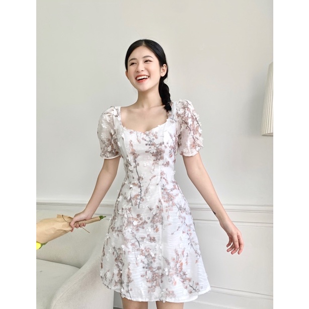 ĐẦM HOA TAY PHỒNG