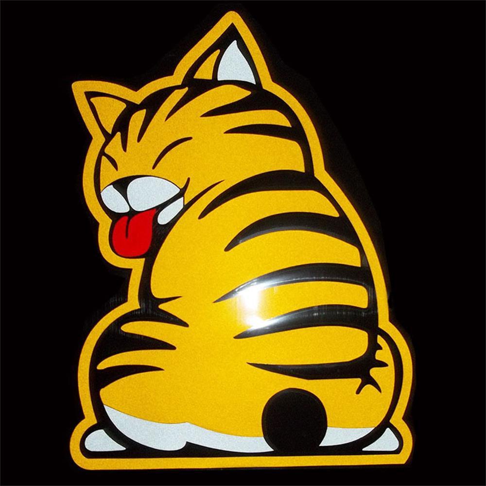 Miếng Dán Trang Trí Kính Chắn Gió Xe Hơi Hình Chân Mèo Hoạt Hình Chống Thấm Nước