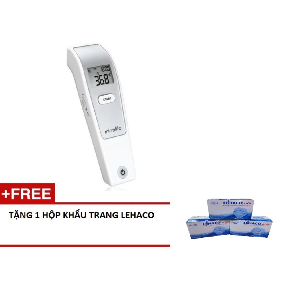 Nhiệt kế Microlife Fr1mf1 Tặng 1 hộp khẩu trang LeHaCo bảo hành chính hãng 2 năm