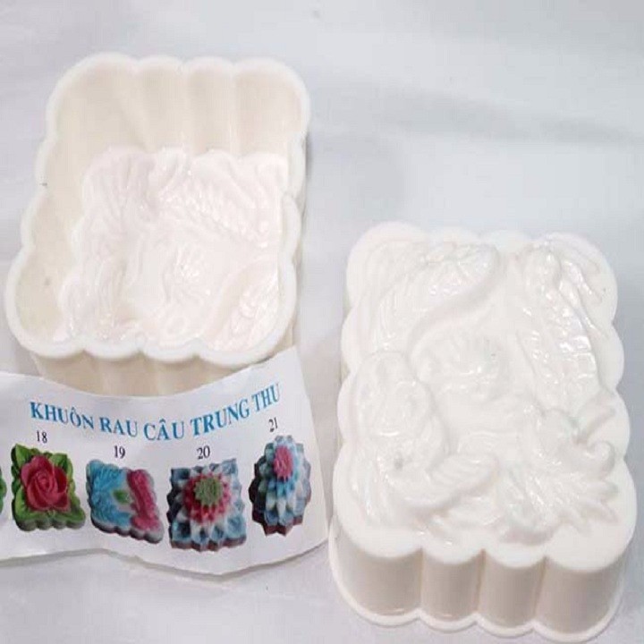 Combo 6 khuôn bánh trung thu , rau câu 3D - BX1593