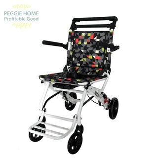 PEGGIEHOMENhật Bản IBI Yiboyuan xe lăn du lịch gấp gọn nhẹ chắc chắn đẩy nhỏ siêu có
