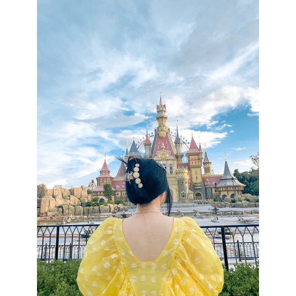 Đầm Babydoll Lụa Tơ Non Tay Phồng Siêu Cưng