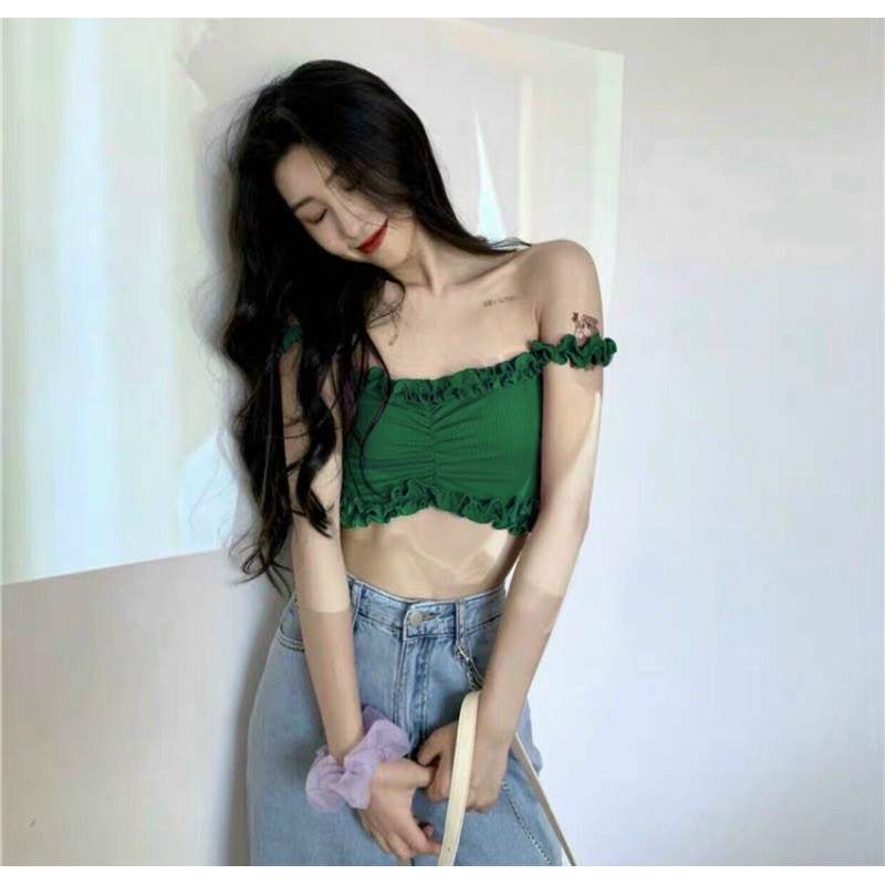 Áo bẹt vai viền bèo cực sexyN | BigBuy360 - bigbuy360.vn