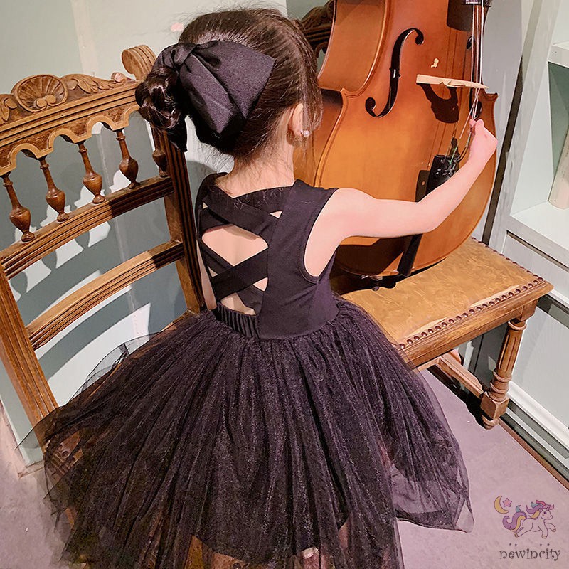 Đầm Bé Gái Phối Váy Lưới Đáng Yêu Thời Trang Phong Cách Hàn Quốc