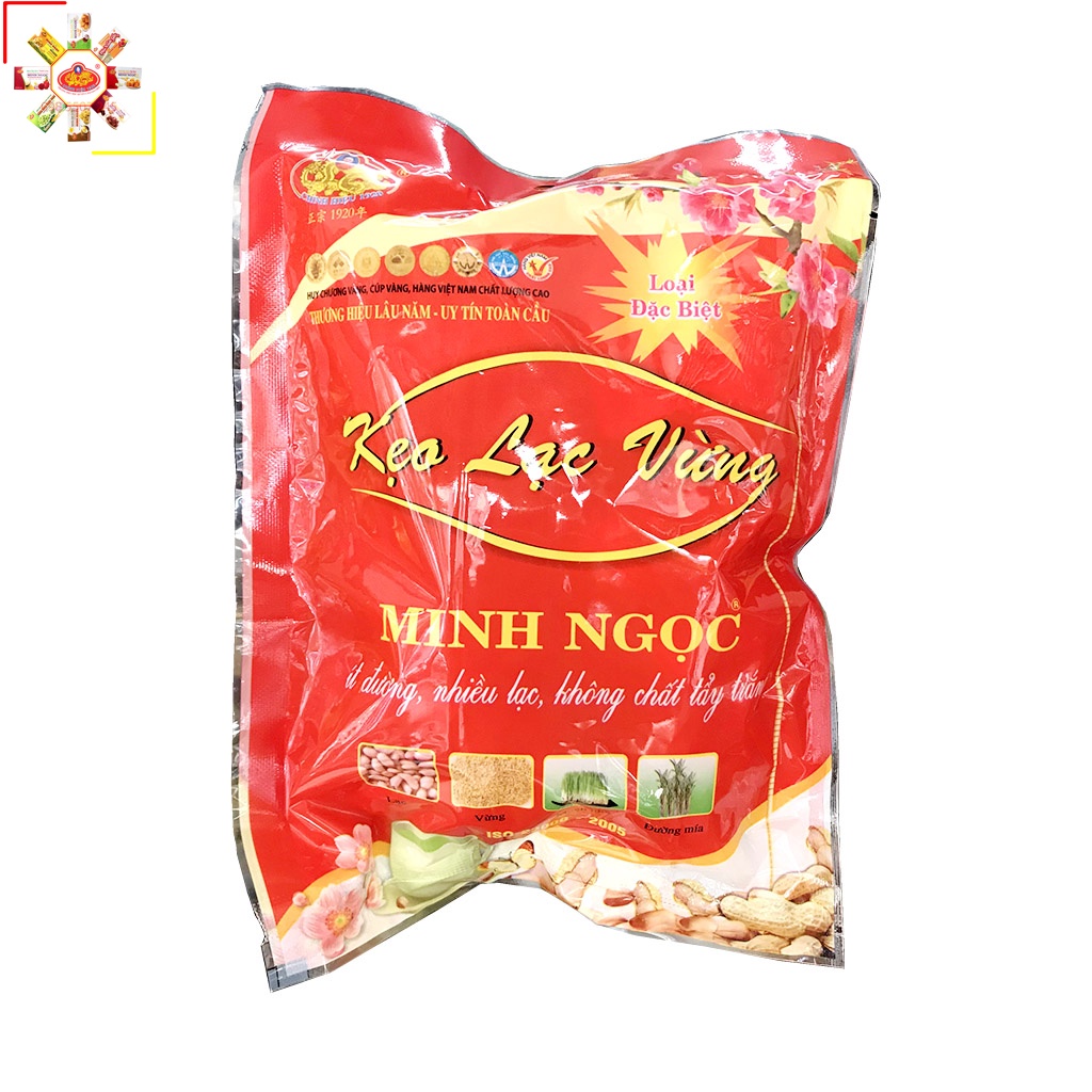 Kẹo lạc vừng cổ truyền Minh Ngọc 225g - Kẹo đậu phộng đặc sản