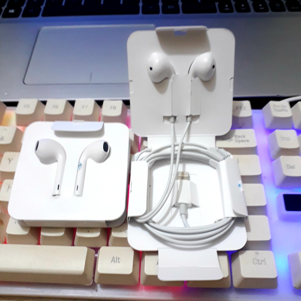 Tai nghe ip 7/8/X/11/12 Bắt Bluetooth Bass êm Bảo Hành 12 tháng- Tặng Dây Quấn Tai Nghe