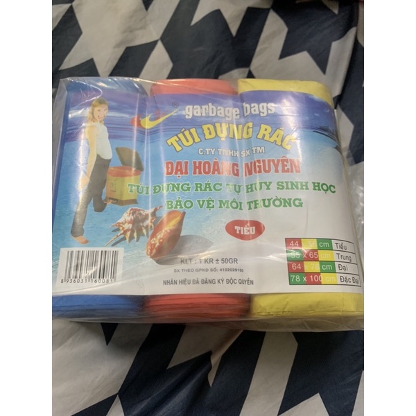 Túi rác cuộn tự phân huỷ (túi 3 cuộn)