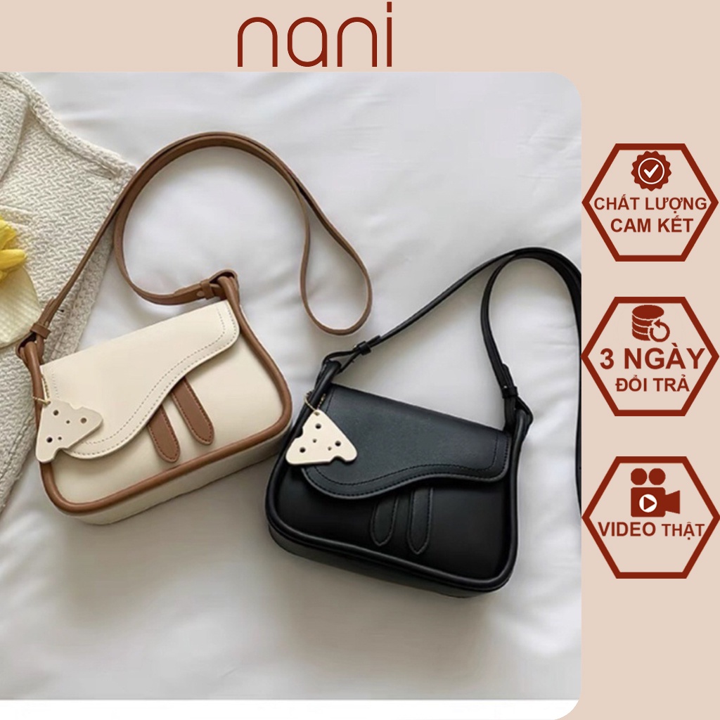 Túi xách nữ đeo chéo da mềm phong cách đeo vai hàn quốc kèm móc tam giác HT937