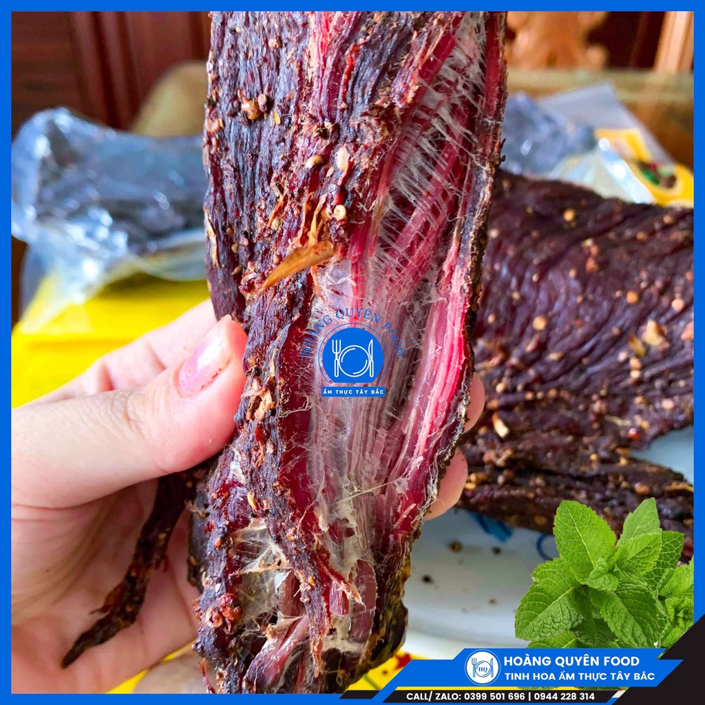 Thịt Trâu Gác Bếp Ẩm Thực Tây Bắc - 1KG Tặng Kèm Chẳm Chéo | HQ FOOD | BigBuy360 - bigbuy360.vn