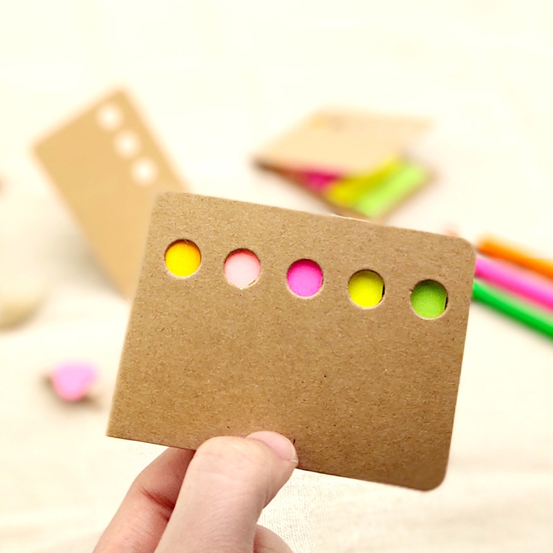 Set 120 miếng giấy dán ghi chú phân loại nhiều màu sắc