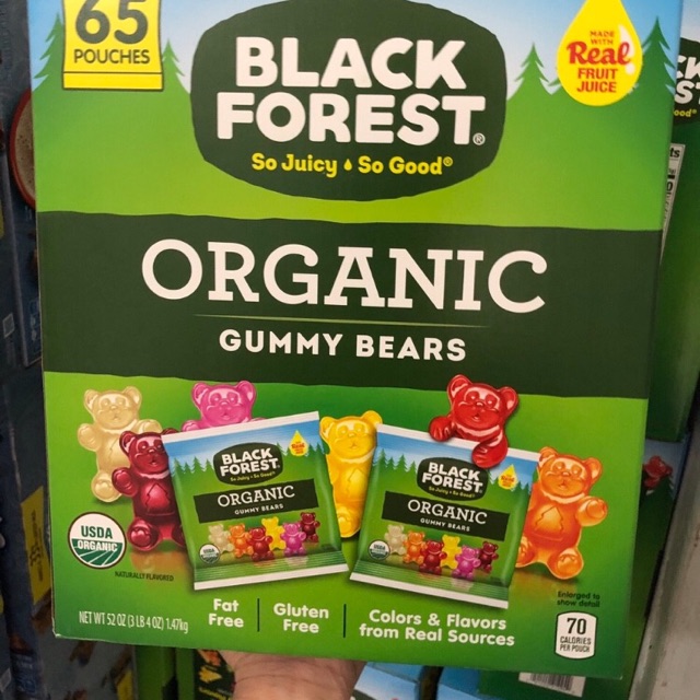 Kẹo dẻo gấu Black Forest Organic Gummy Bears của Mỹ