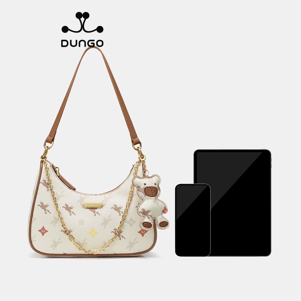 Túi Xách NUCELLE Dáng Thuyền Gấu Nâu/ Xanh NU1172052