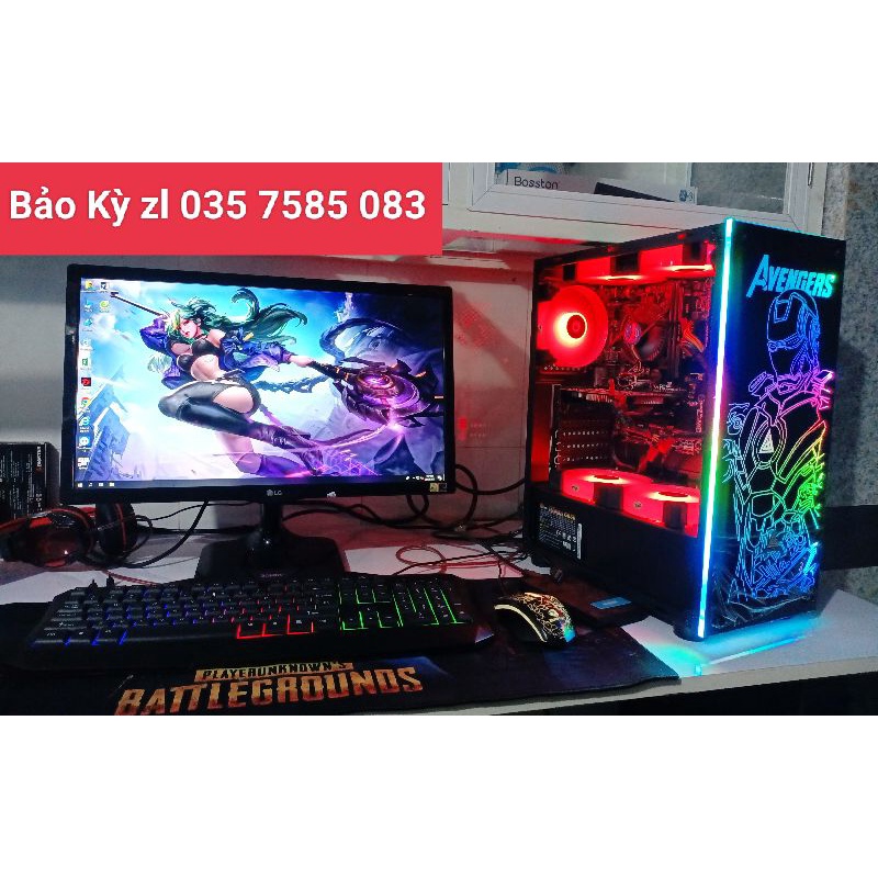 Bộ PC    Led Gaming Man hệ Core i5 /Ram 8G /SSD 128G + HDD 500G / GTX 750ti / Màn hình 22in FHD