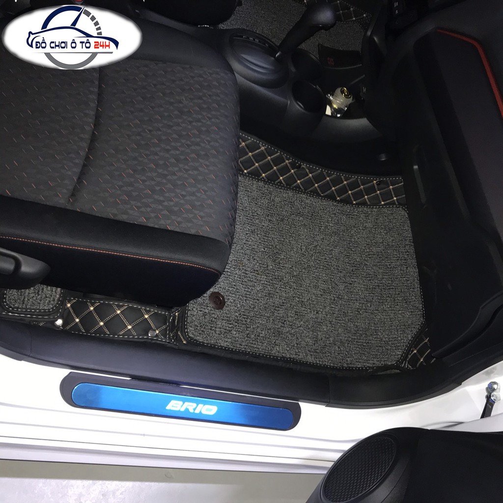 Thảm lót sàn ô tô 5D 6D Honda Brio bảo vệ sàn xe, không mùi, không thấm nước
