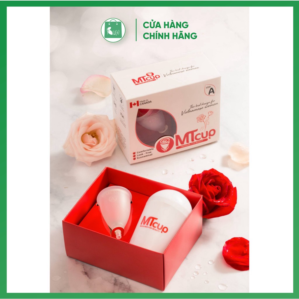 Cốc nguyệt san MTcup kèm cốc tiệt trùng (hàng chính hãng)
