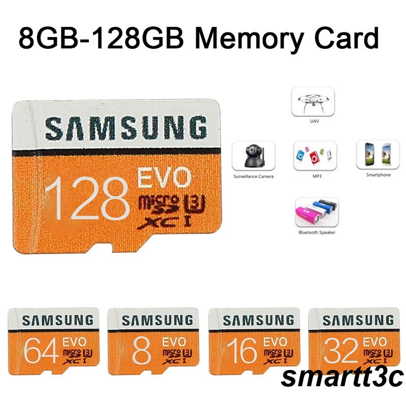 Micro SD Memory Card Samsung Evo 8GB 16GB 32GB 64GB Micro Flash TF Card Class 10 Micro Card Phone Camera Accessories