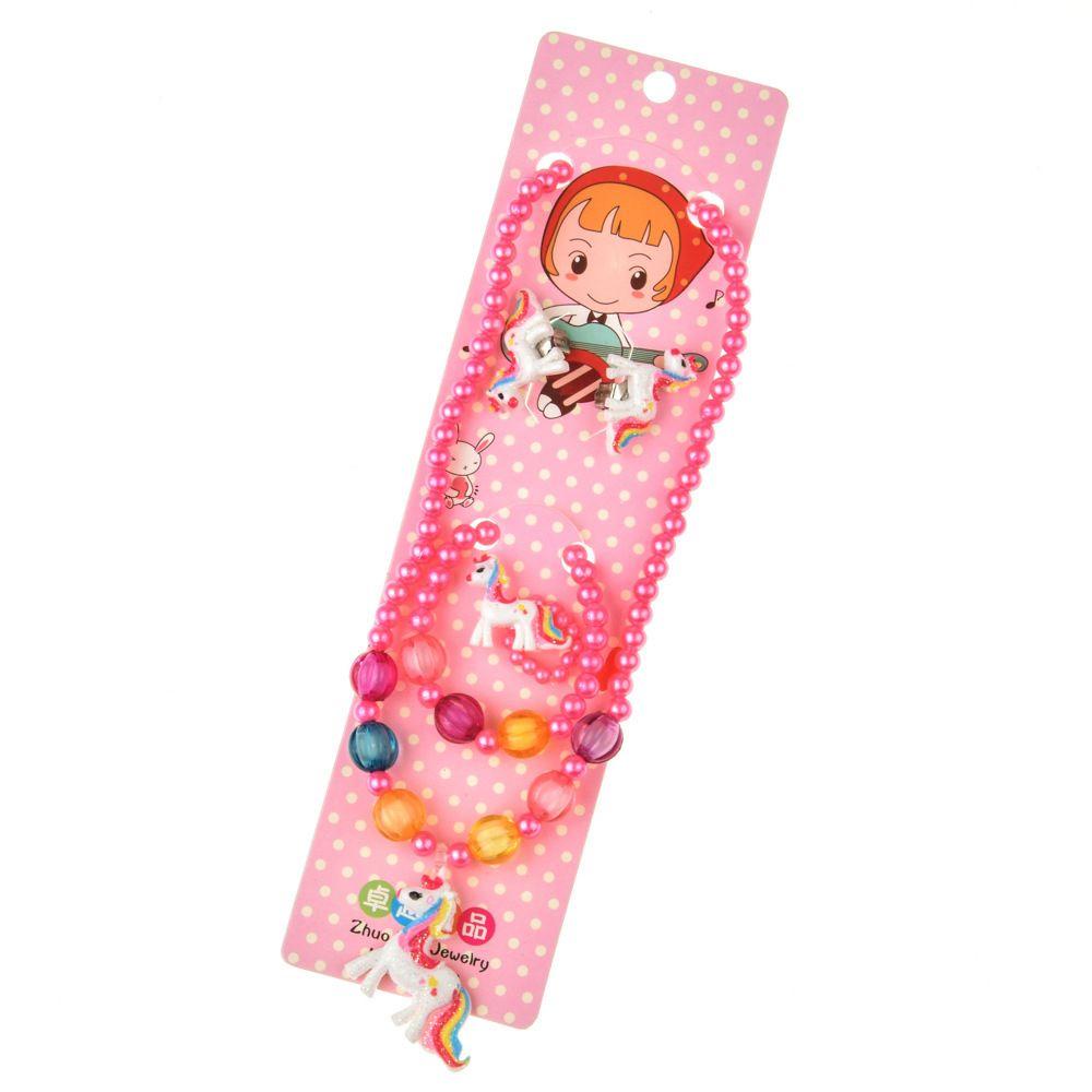 Set 5 Vòng Tay / Nhẫn Hình Kỳ Lân Dễ Thương Cho Bé Gái