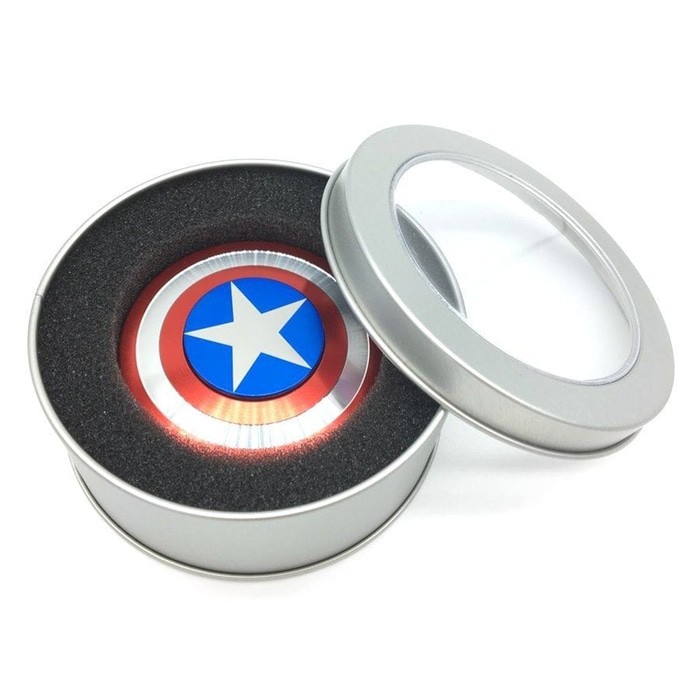 Spinner Mô Hình Nhân Vật Captain America / Iron Man / Lược / Vô Lăng Xe Hơi