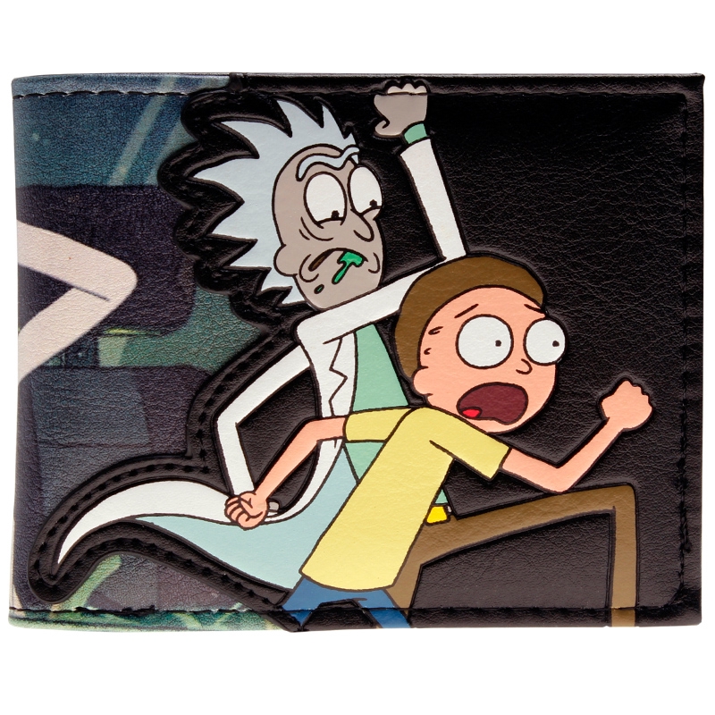 Ví Gập Bằng Vải Canvas In Hình Rick Và Morty 4 Nuka Cola Dành Cho Nam