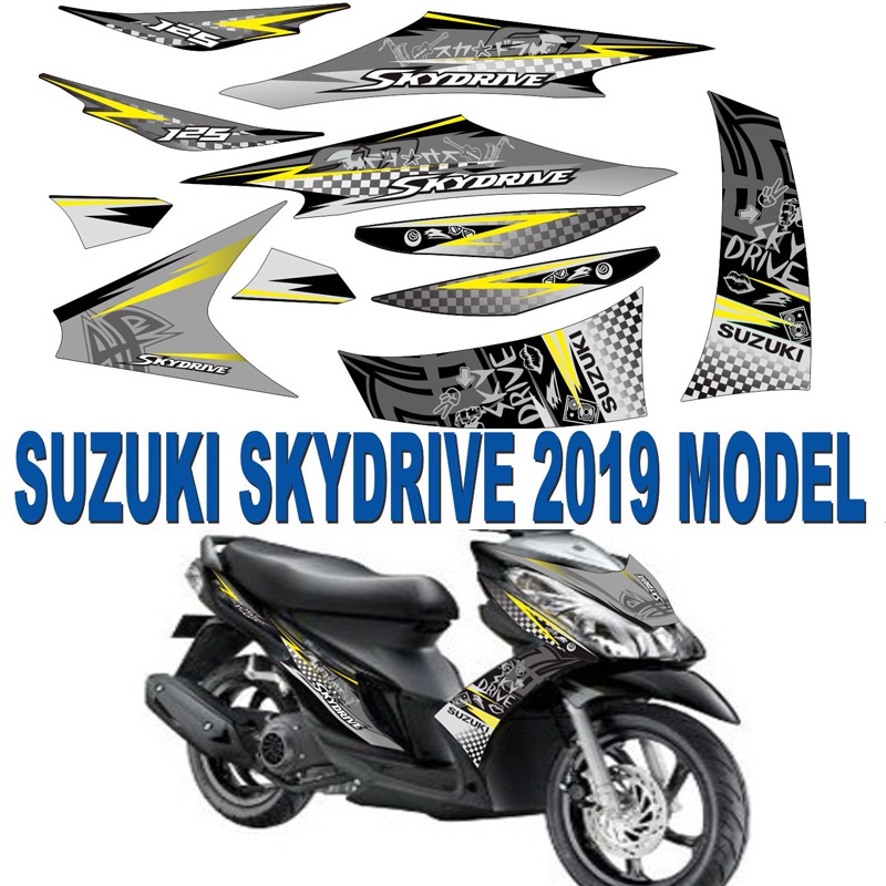 Suzuki Skydrive Vinyl Đầy Đủ Xe Dán Đề Can Xe Máy