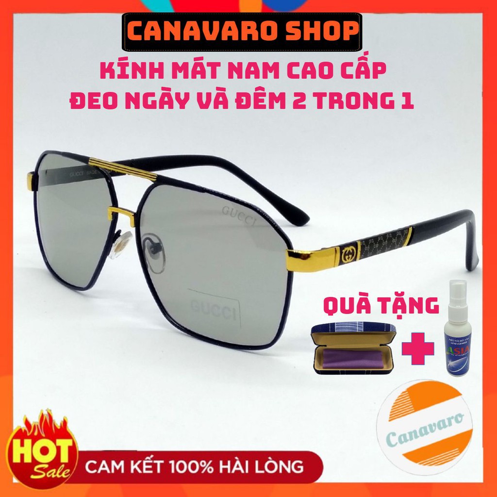 Kính Đổi Màu⚡️𝐅𝐑𝐄𝐄𝐒𝐇𝐈𝐏⚡️ Kính Thời Trang Nam Cao Cấp GC5023 Đi Ngày Và Đêm 2 Trong 1 Cực Kỳ Sang Trọng, Tiện Lợi | BigBuy360 - bigbuy360.vn