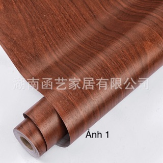 10 m giấy dán tường giả vân gỗ keo sẵn khổ 45 cm