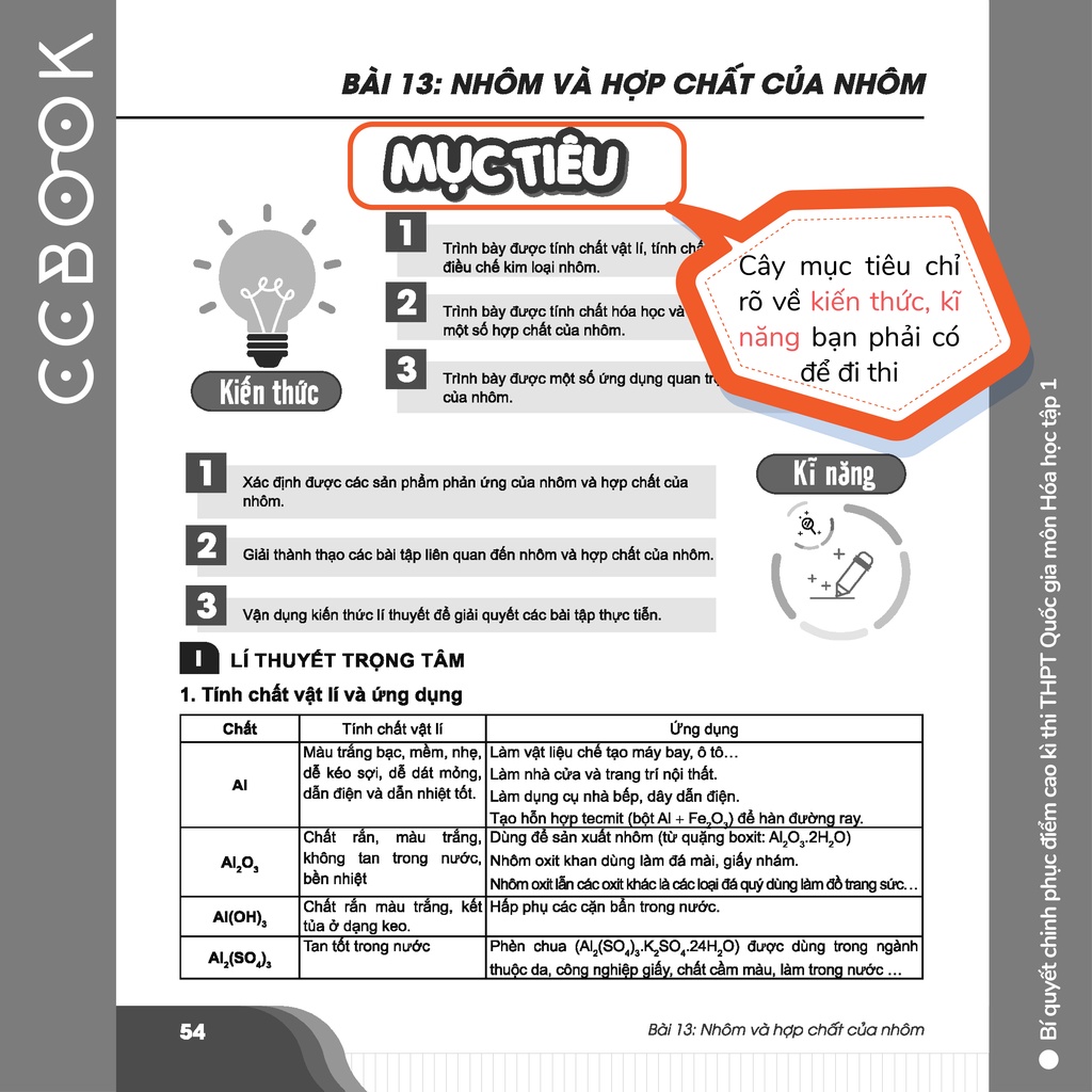 Sách - Bí quyết chinh phục điểm cao kì thi THPT Quốc gia môn Hóa học Tập 2 - Ôn thi đại học - Chính hãng CCbook