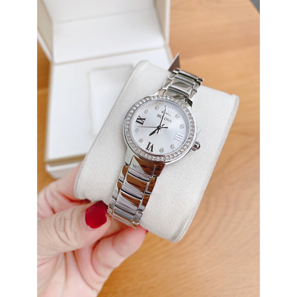 Đồng hồ nữ chính hãng Bulova 96L280 - máy quartz pin - Mặt kính khoáng