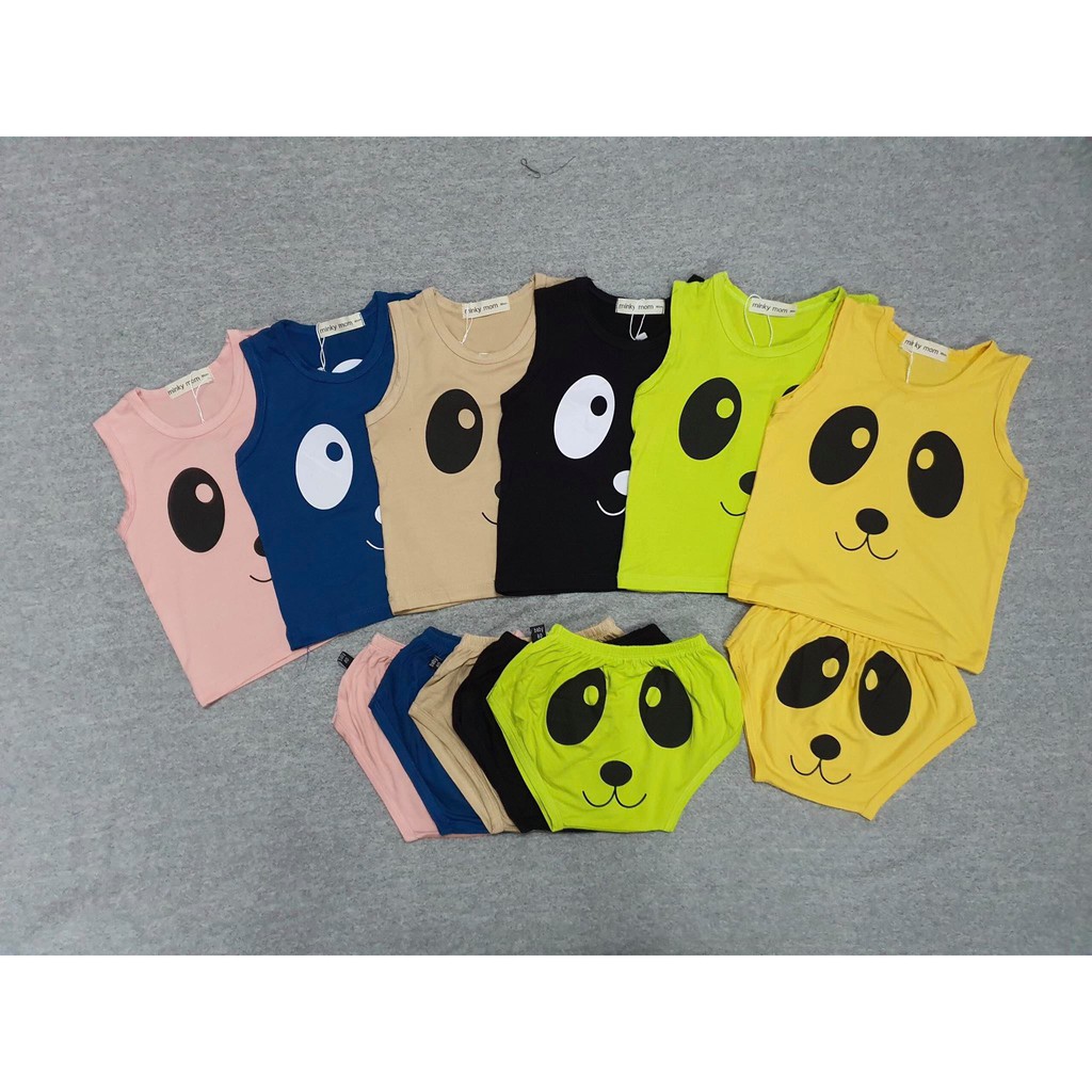 Ba lỗ Chip in Gấu Trúc Minky Mom QATE007