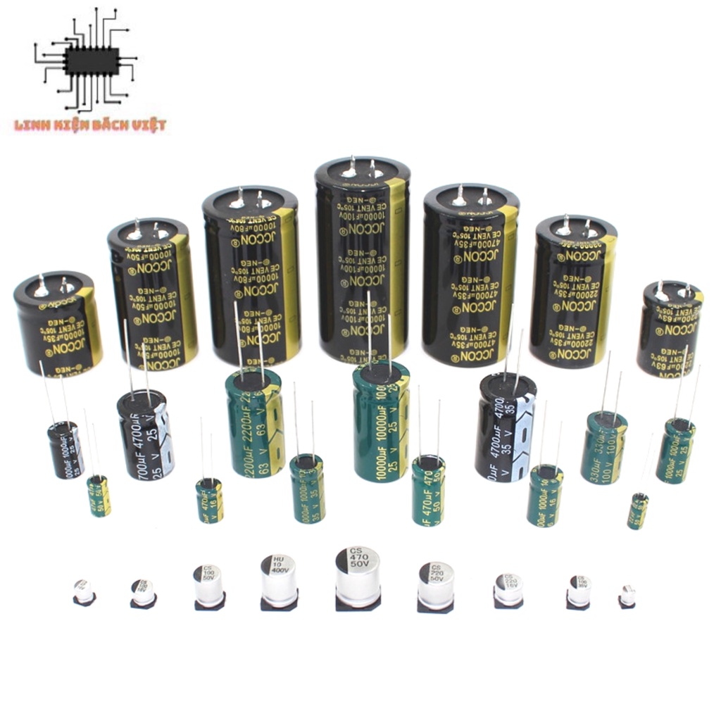 Tụ hóa 10V 2200uF 10x17mm chính hãng