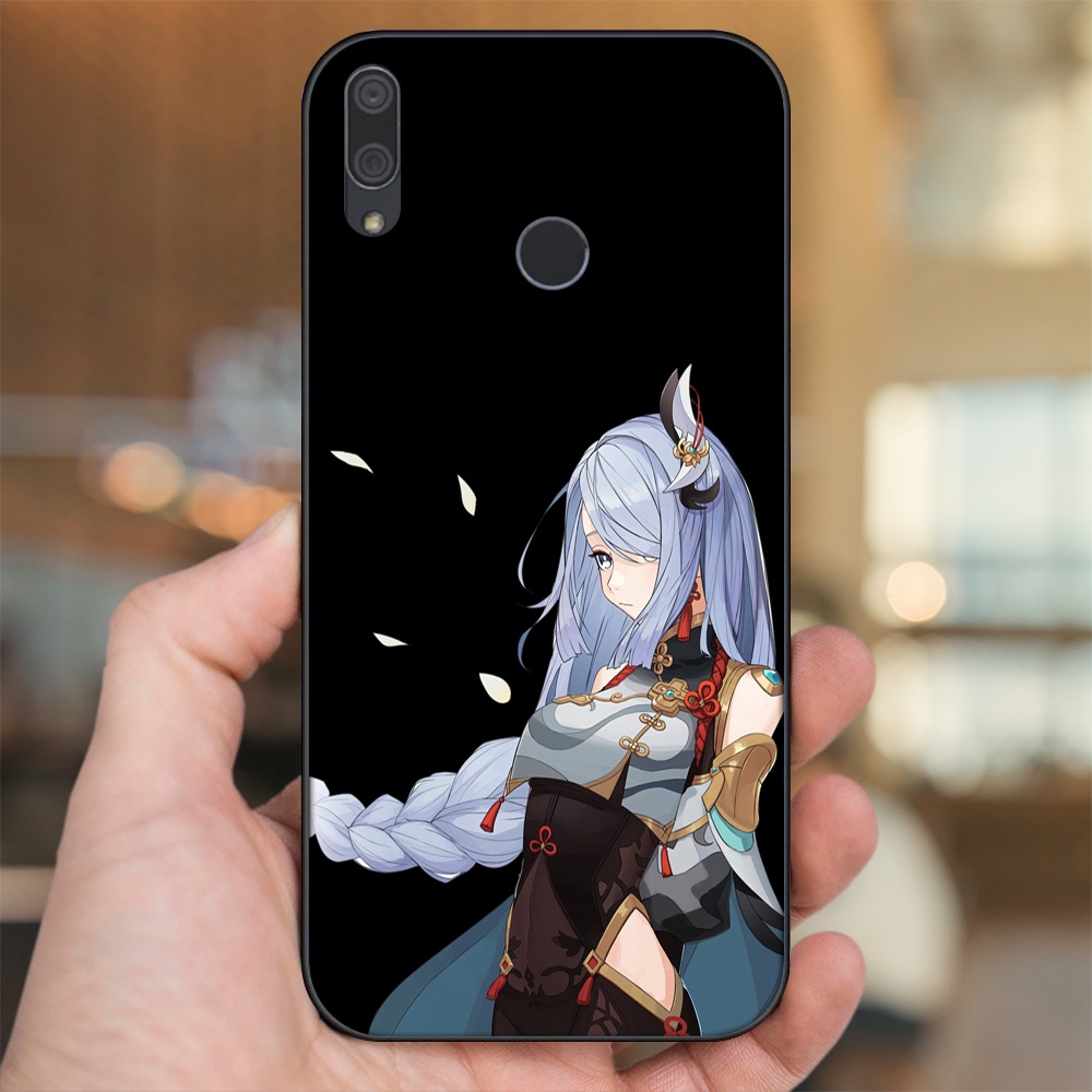 Ốp lưng Huawei Y9 2019 viền đen in hình Shenhe Genshin Impact