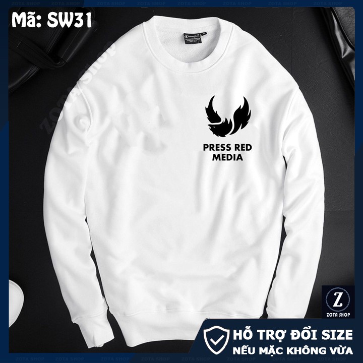 Áo thu đông nam dài tay❤️ Freeship 50K❤️ Hàng poly Thái dày mịn in Press Dress SW31 | BigBuy360 - bigbuy360.vn