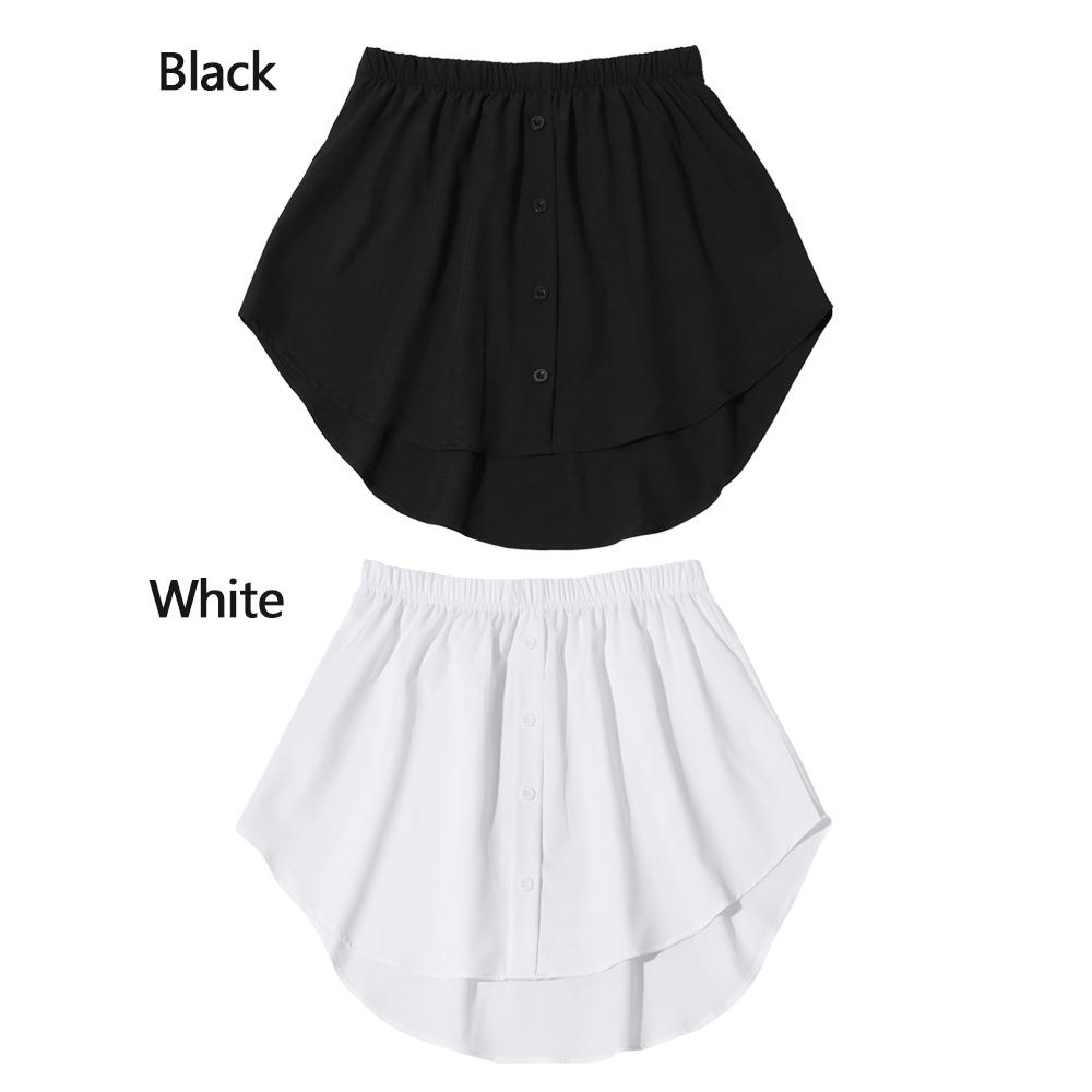 Luol Chân Váy Mini Giả Hai Lớp Xẻ Tà Có Thể Điều Chỉnh