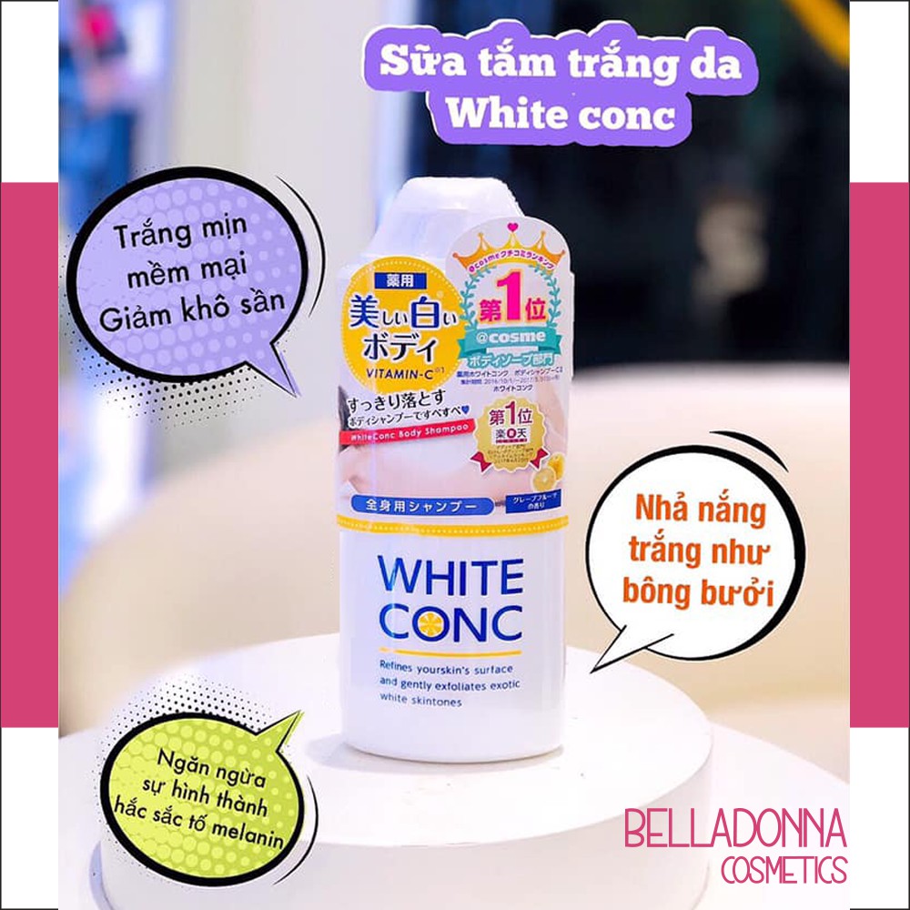 [Chuẩn Auth] Sữa tắm trắng da toàn thân White Conc Body của Nhật Bản 360ml