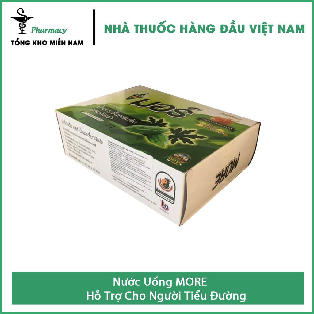 Nước uống khổ qua rừng More - Hỗ trợ tiểu đường – hộp 6 lọ - Tổng Kho MiềnNam