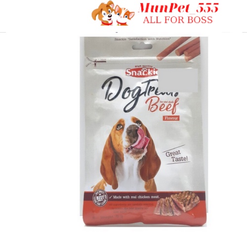 Thức ăn vặt cho chó Snackie Veggie Dog Treat gói 70g nhiều vị