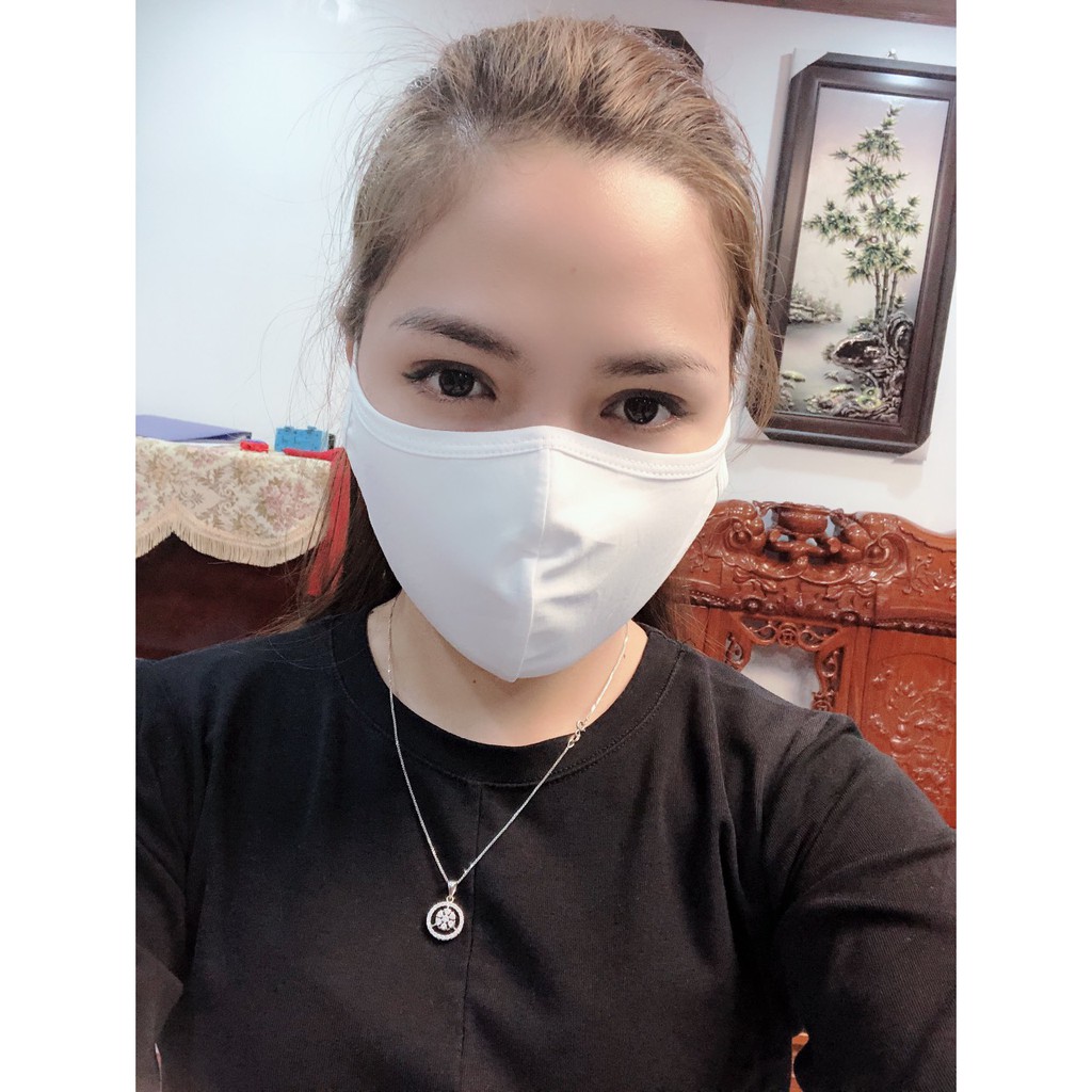 Set 2 Khẩu trang vải kháng khuẩn 2 lớp, khẩu trang phòng chống dịch bảo vệ sức khỏe